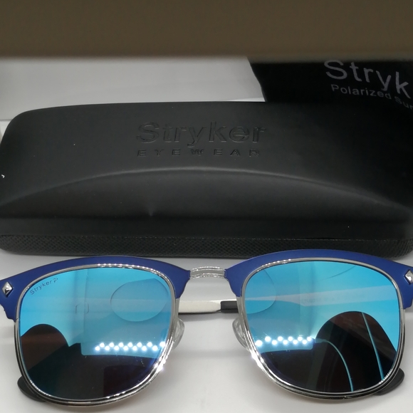 New Stryker Polarized Sunglass ST06217 Blue Mirror - Picture 4 of 9
